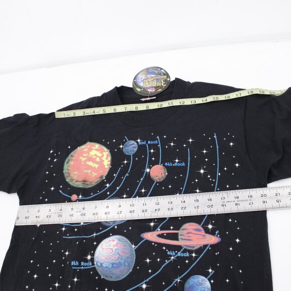 NWT Vintage 1996 The 3rd Rock shirt Mens M From The Sun Black Solar System TV - Picture 11 of 11